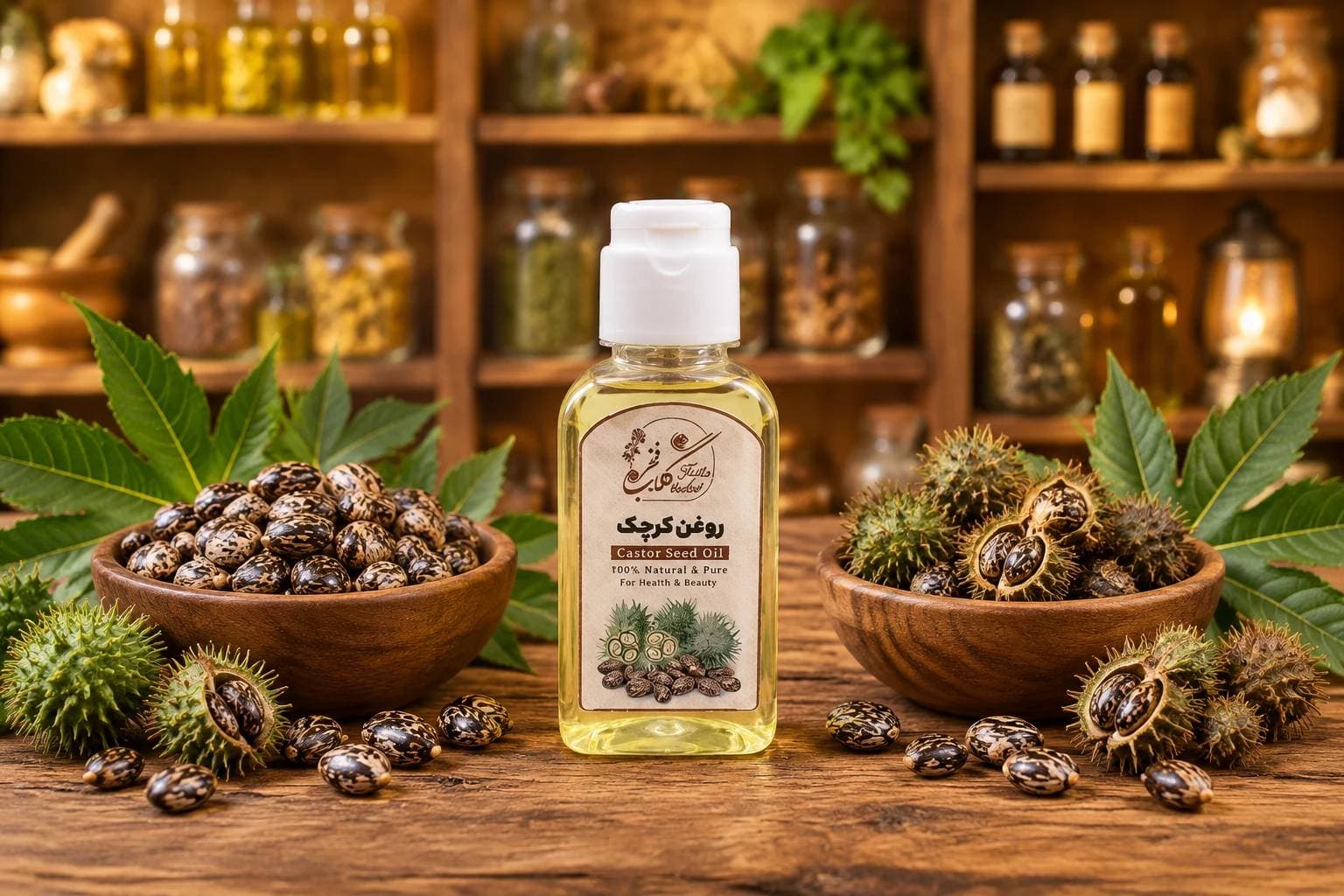 روغن کرچک خوارکی 60 سی سی
