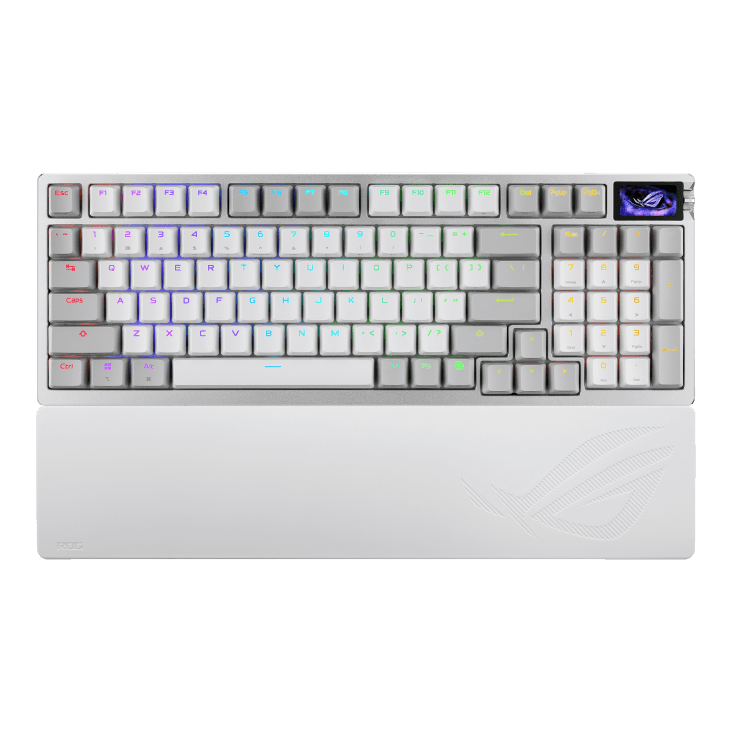 کیبورد بی سیم ایسوس مدل ROG M901 Azoth 96 HE White