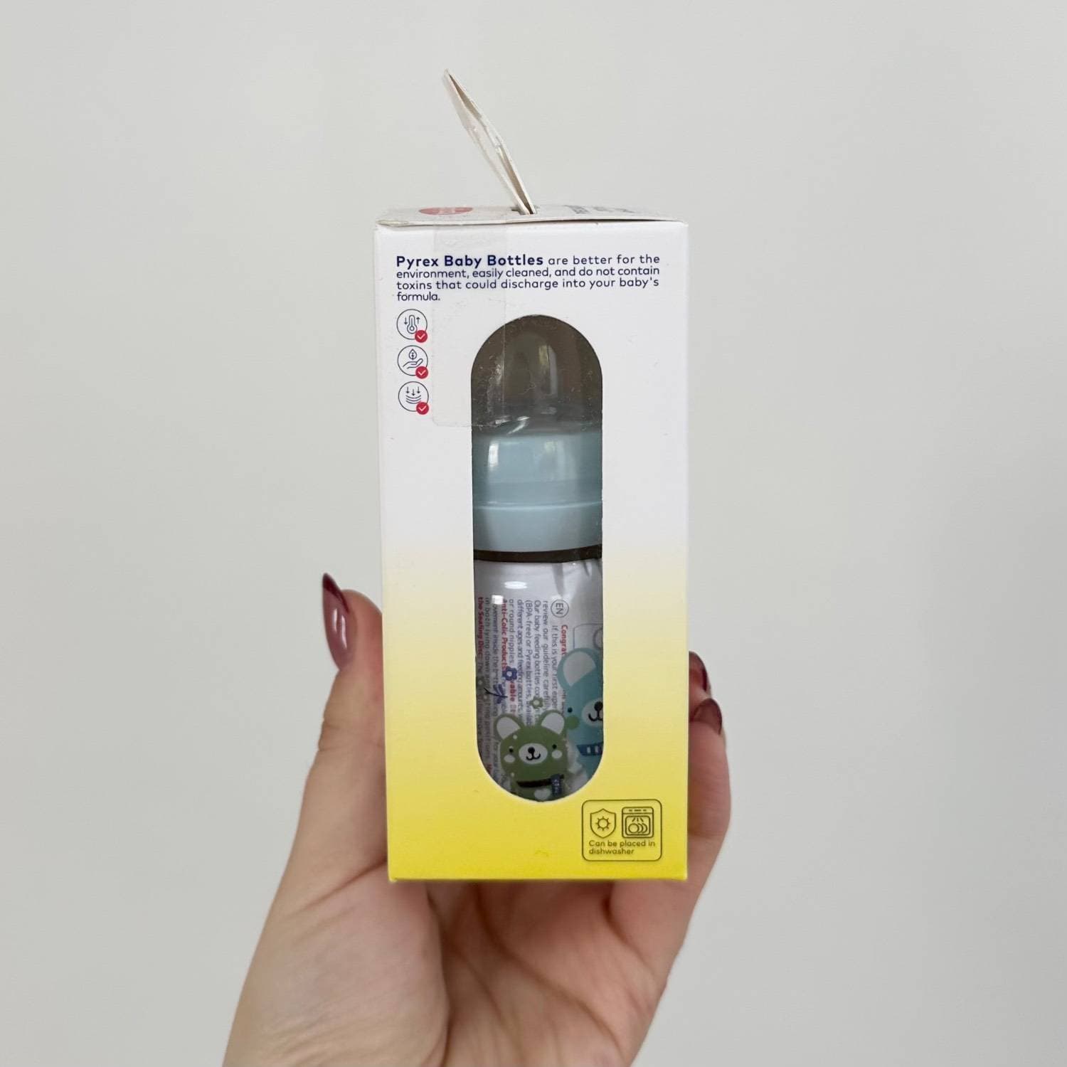 شیرخوری پیرکس کلاسیک ارتودنسی بی بی لند baby land کد 467 حجم 60 میل — تصویر ۳