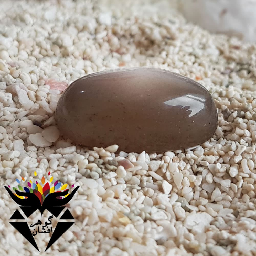 نگین مون استون اصل بیضی خوشرنگ N3122