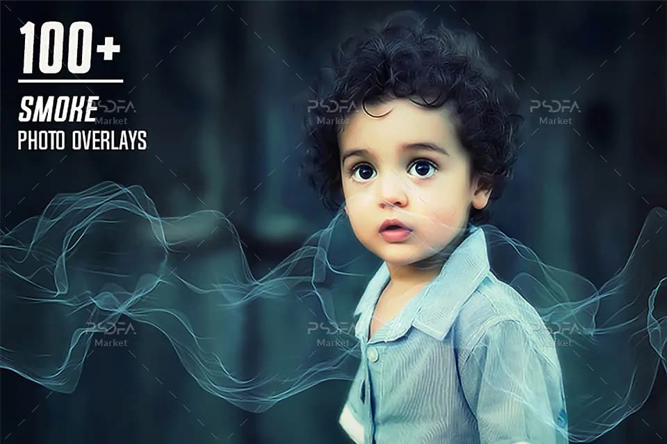 افکت دودهای انتزاعی بر روی عکس و تصاویر در فتوشاپ
