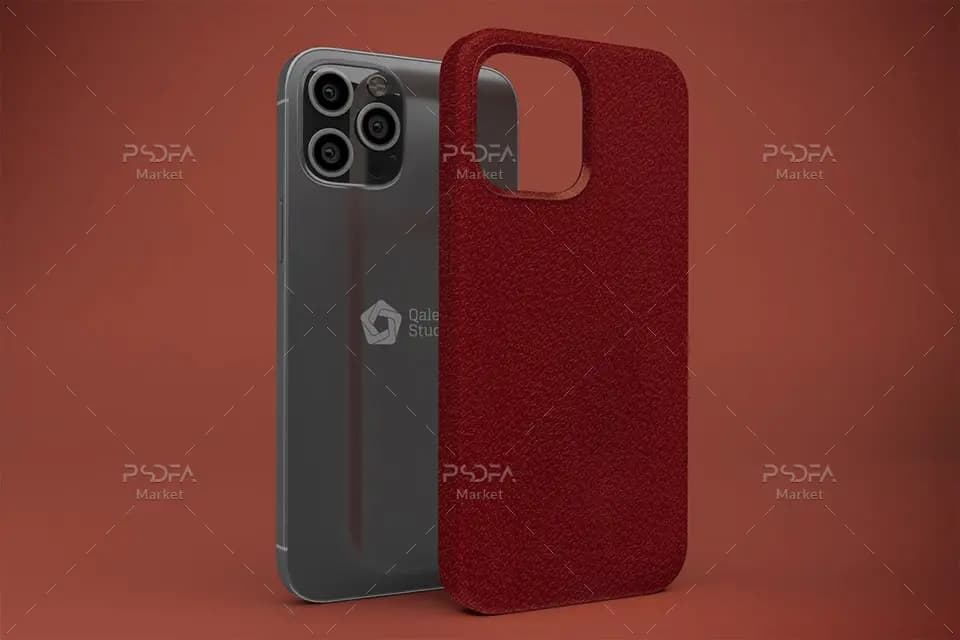 موکاپ قاب و کاور آیفون 12 در نماهای مختلف iPhone 12 Case Mockups — تصویر ۳