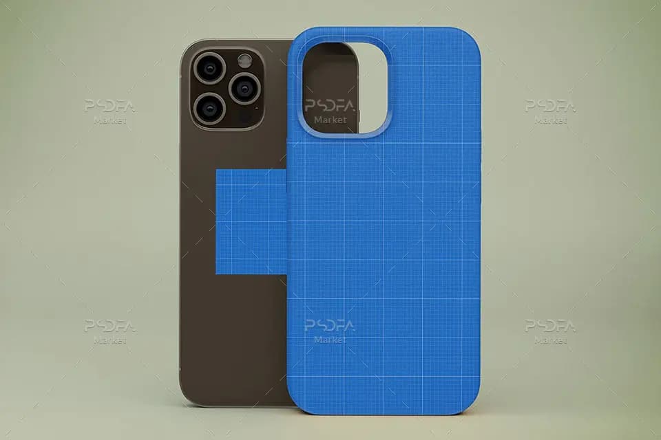 موکاپ قاب و کاور آیفون 12 در نماهای مختلف iPhone 12 Case Mockups — تصویر ۷