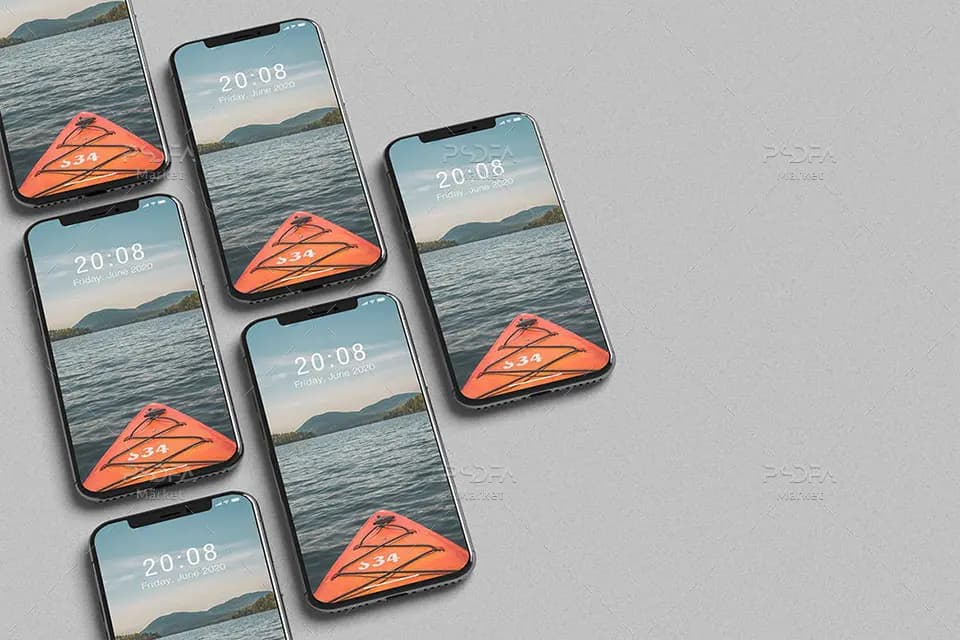 موکاپ آیفون ایکس (10) برای فتوشاپ iPhone X Mockup — تصویر ۴