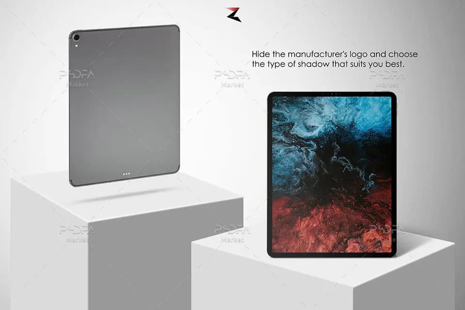 موکاپ تبلت آیپد پرو در حالت و نماهای مختلف – iPad Pro Mockup — تصویر ۵