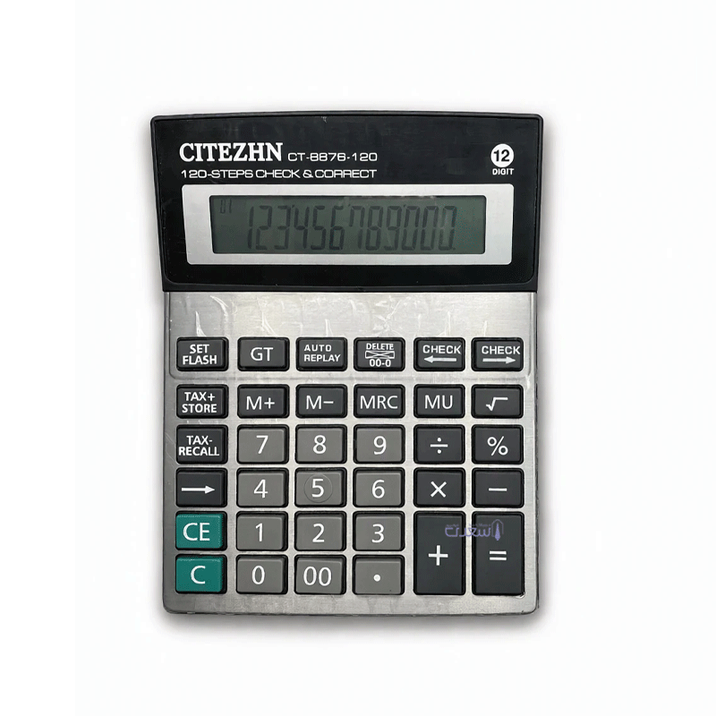 ماشین حساب 12 رقمی رومیزی سیتیزن CITEZHN مدل CT-8876-120 — تصویر ۲