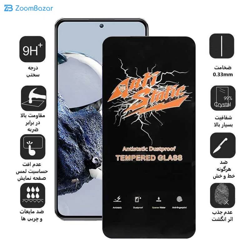 گلس اپیکوی مدل Antistatic Dustproof مناسب برای گوشی موبایل شیائومی Mi 12T Pro / Mi 12T / Mi 11T Pro / Mi 11T — تصویر ۳