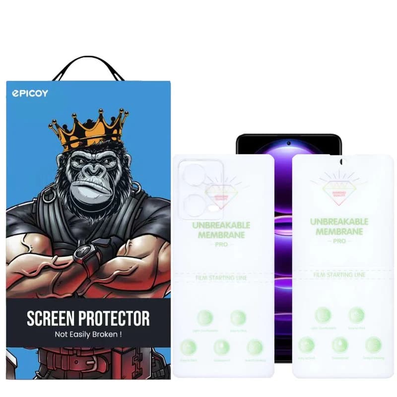گلس اپیکوی مدل Hydrogel مناسب برای گوشی موبایل شیائومی Redmi Note 12 Pro 5G به همراه محافظ پشت گوشی