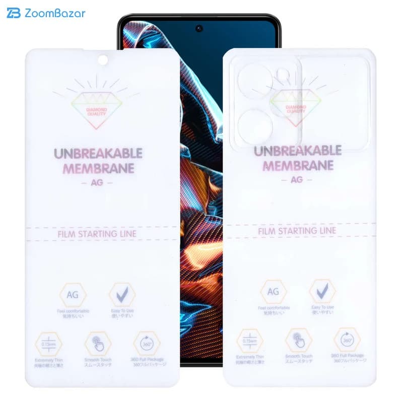 گلس مات اپیکوی مدل Hydrogel-Matte مناسب برای گوشی موبایل شیائومی Poco X5 Pro به همراه محافظ پشت گوشی — تصویر ۲
