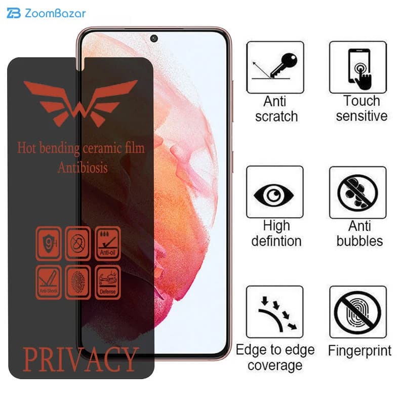 گلس پرایوسی اپیکوی مدل Nano مناسب برای گوشی موبایل سامسونگ Galaxy S21 / S20 — تصویر ۳