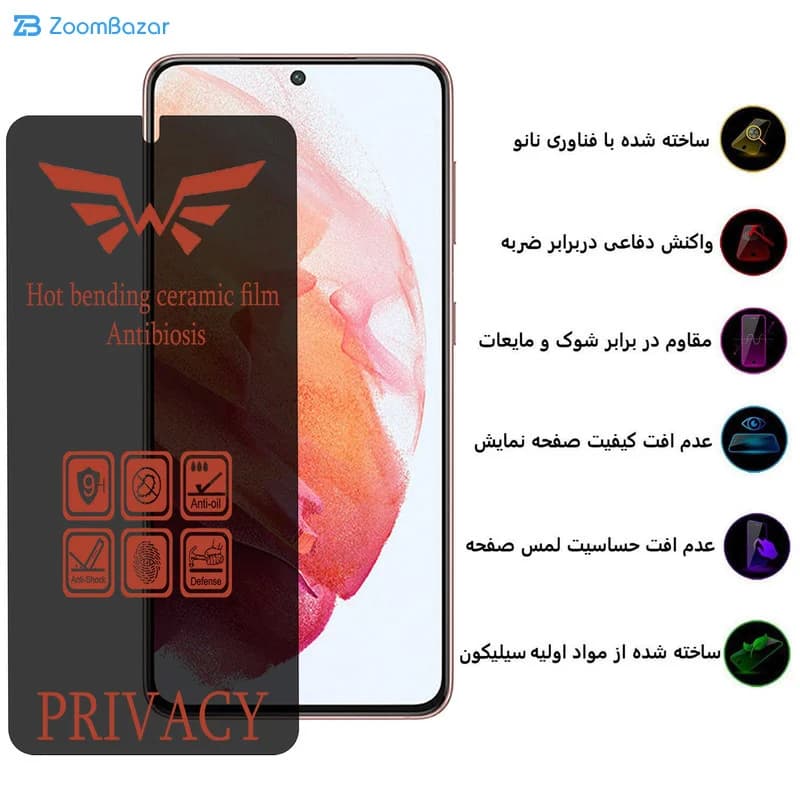 گلس پرایوسی اپیکوی مدل Nano مناسب برای گوشی موبایل سامسونگ Galaxy S21 / S20 — تصویر ۶