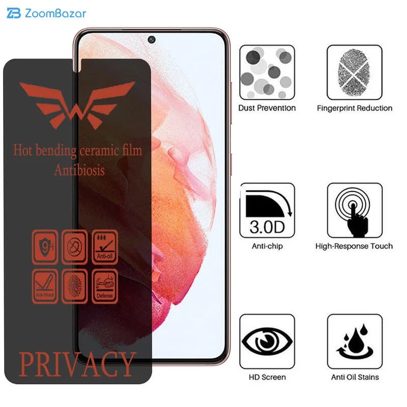 گلس پرایوسی اپیکوی مدل Nano مناسب برای گوشی موبایل سامسونگ Galaxy S21 / S20 — تصویر ۵