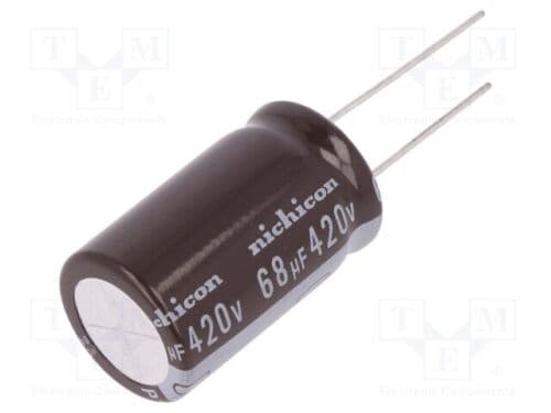 خازن الکترولیتی 68UF 420V برند NICHICON