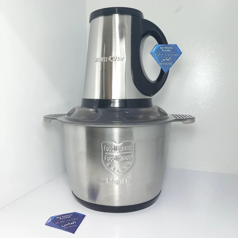 خردکن سیلور کرست 3.8 لیتری 3000وات حک شده اصلی،سه سرعته با کاسه استیل،تیغه استیل،غذا ساز سیلور کرست،میکسر