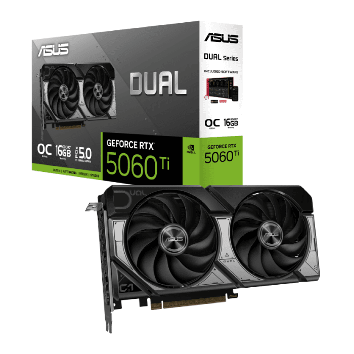 کارت گرافیک ایسوس مدل Dual GeForce RTX 5060 Ti 16GB GDDR7 OC Edition — تصویر ۱۱