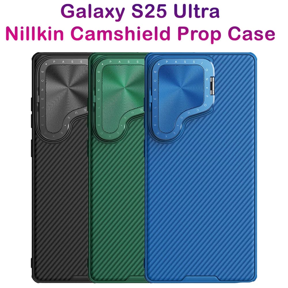 قاب ضد ضربه کمرا استند Samsung Galaxy S25 Ultra مارک نیلکین مدل Camshield Prop