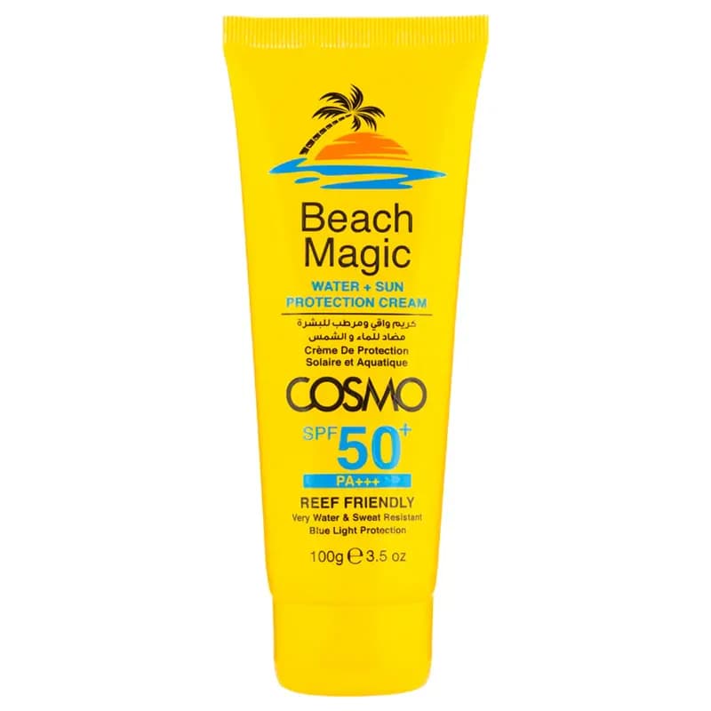 کرم ضد آفتاب ضد آب کازمو – مخصوص ساحل SPF50 حجم ۱۰۰ گرم
