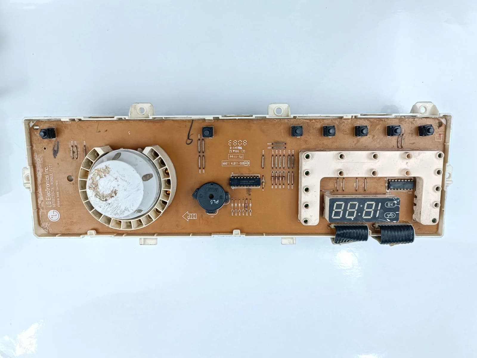 برد نمایشگر ماشین لباسشویی الجی مدل 6870EC9247A