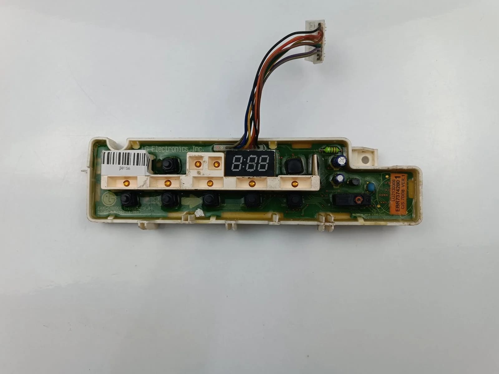 برد نمایشگر و کلیدهای ماشین لباسشویی الجی مدل EBR73742801