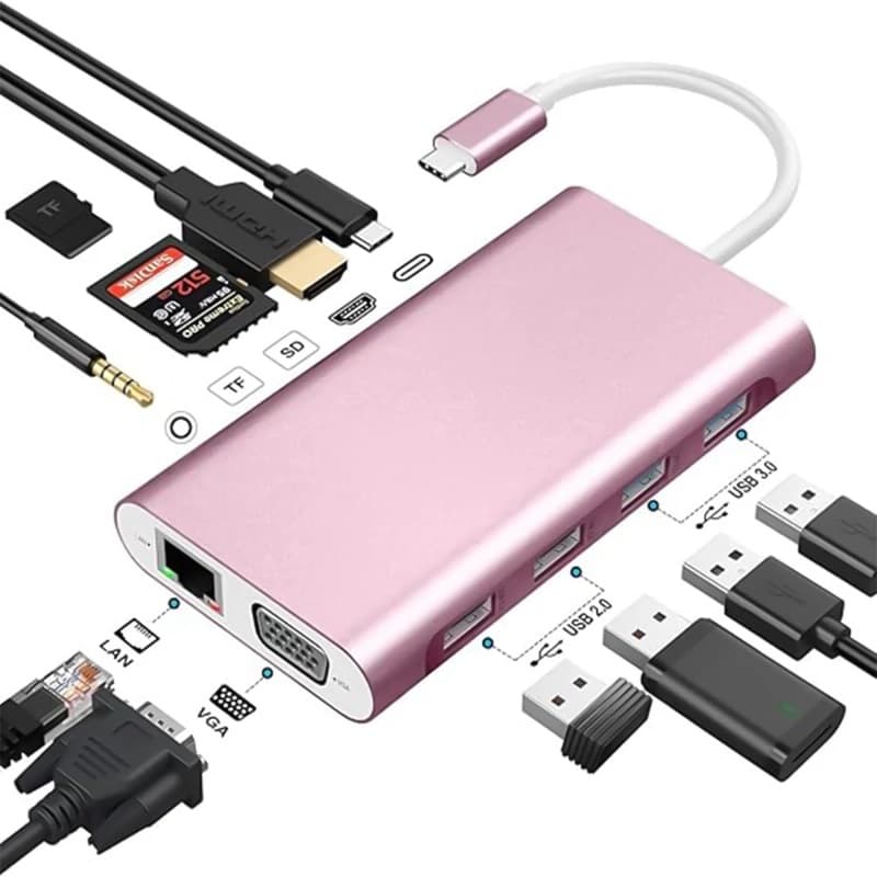 هاب 11 پورت USB-C مدل HB026