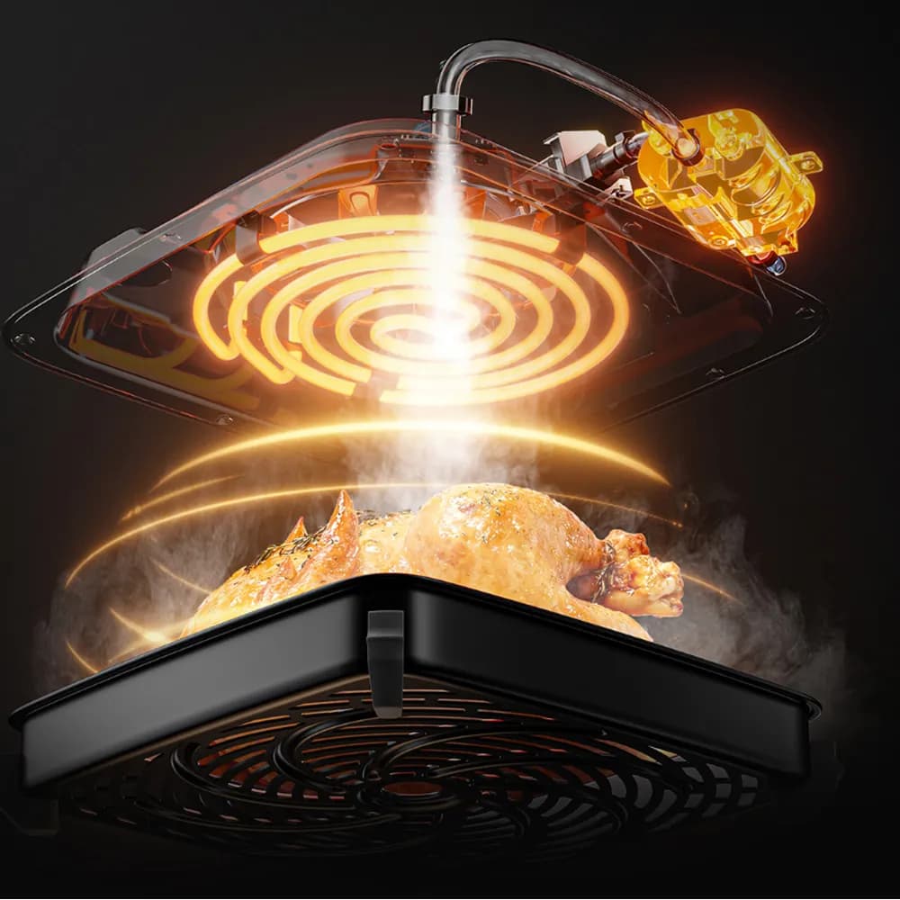 سرخ‌کن بدون روغن (7 لیتر) شیائومی مدل Mijia Smart Steam Air Fryer — تصویر ۲