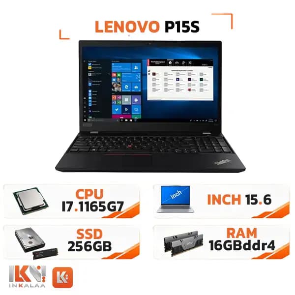 لپ تاپ استوک لنوو مدل P15s i7-1165G7 16GB 256GB
