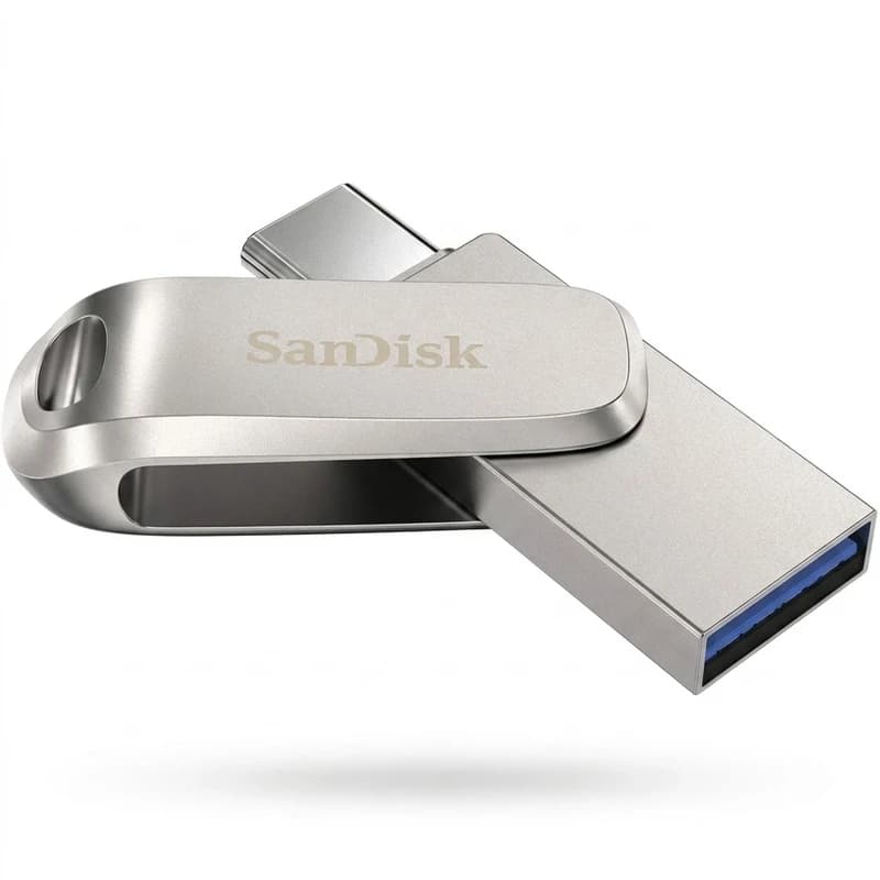 فلش مموری سن دیسک 256گیگ andisk ultra dual drive luxe