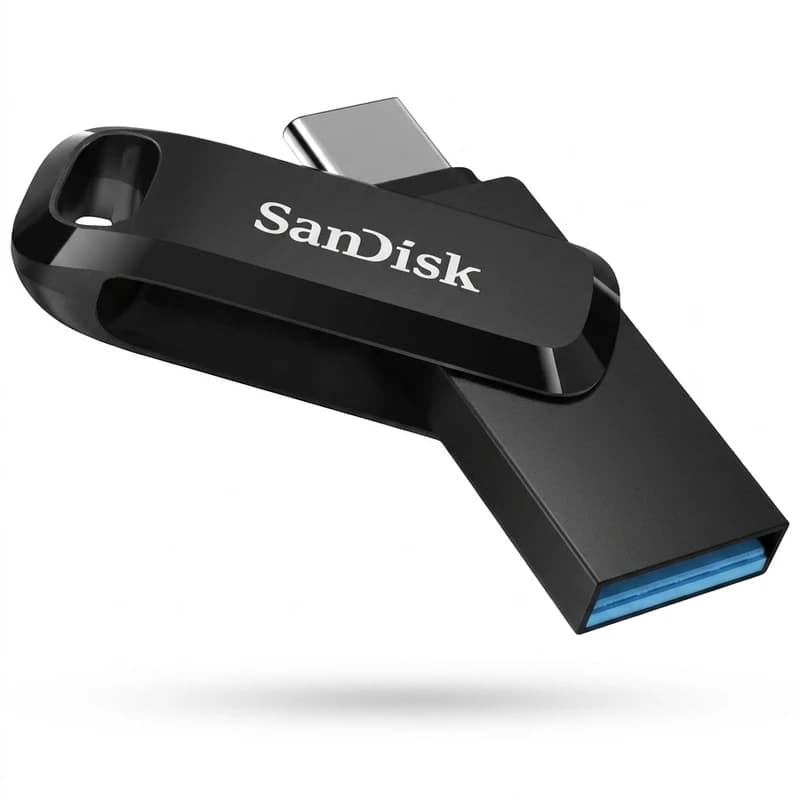 فلش مموری سن دیسک 128 گیگ andisk ultra dual drive go