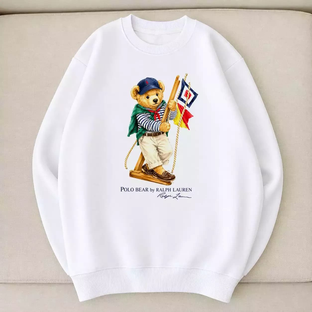 دورس پلو تدی نخ پنبه طرح خرس ملوانیPolo Ralph Lauren
