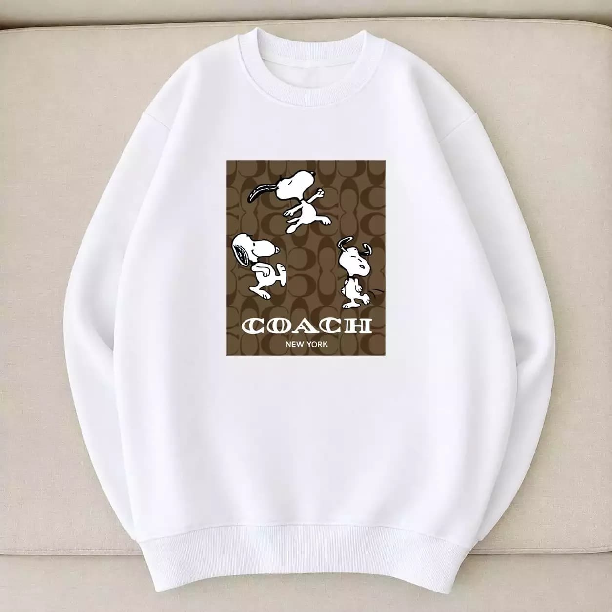 هودی و دورس کوچ اسنوپی نخ پنبه طرح کالکشن لوکس Coach x Peanuts