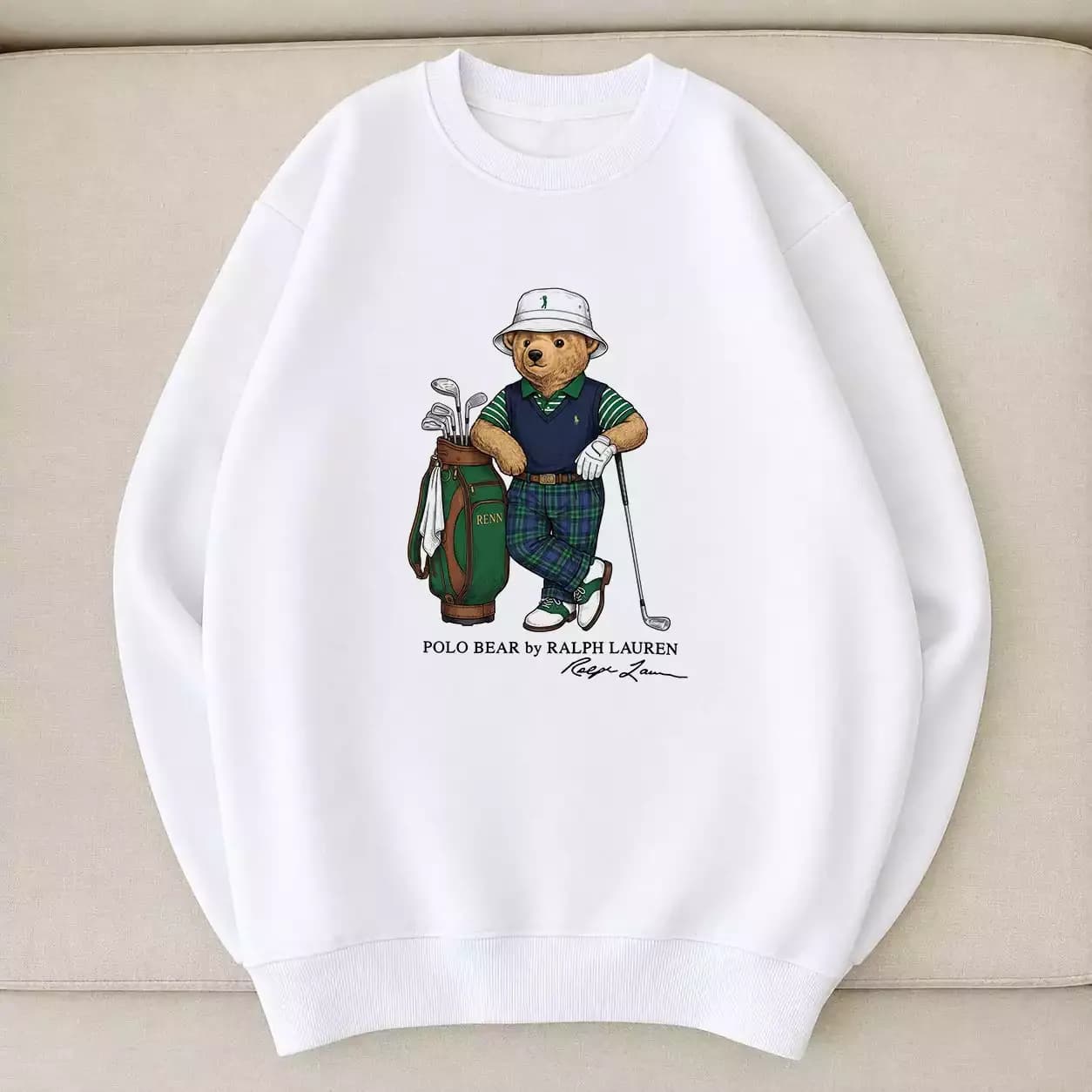 هودی و دورس نخ پنبه پلو تدی طرح خرس گلف باز Polo Ralph Lauren
