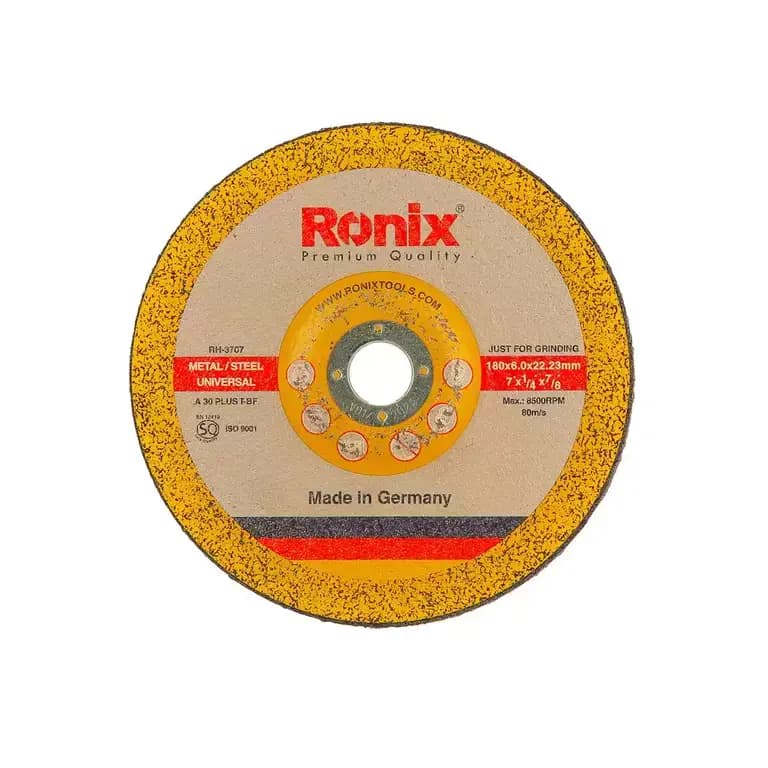 صفحه سنگ ساب فلز 180 در 6 میلی متر رونیکس مدل RONIX RH-3707