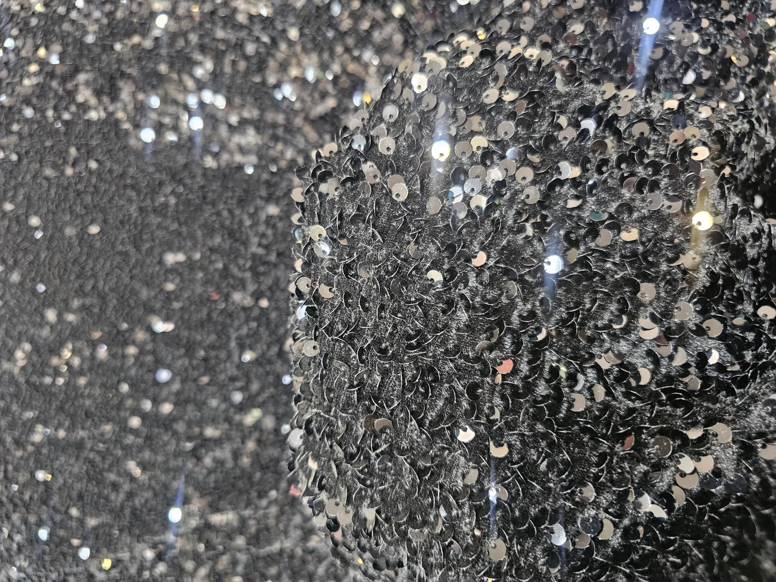 پارچه مخمل کشی پولکی