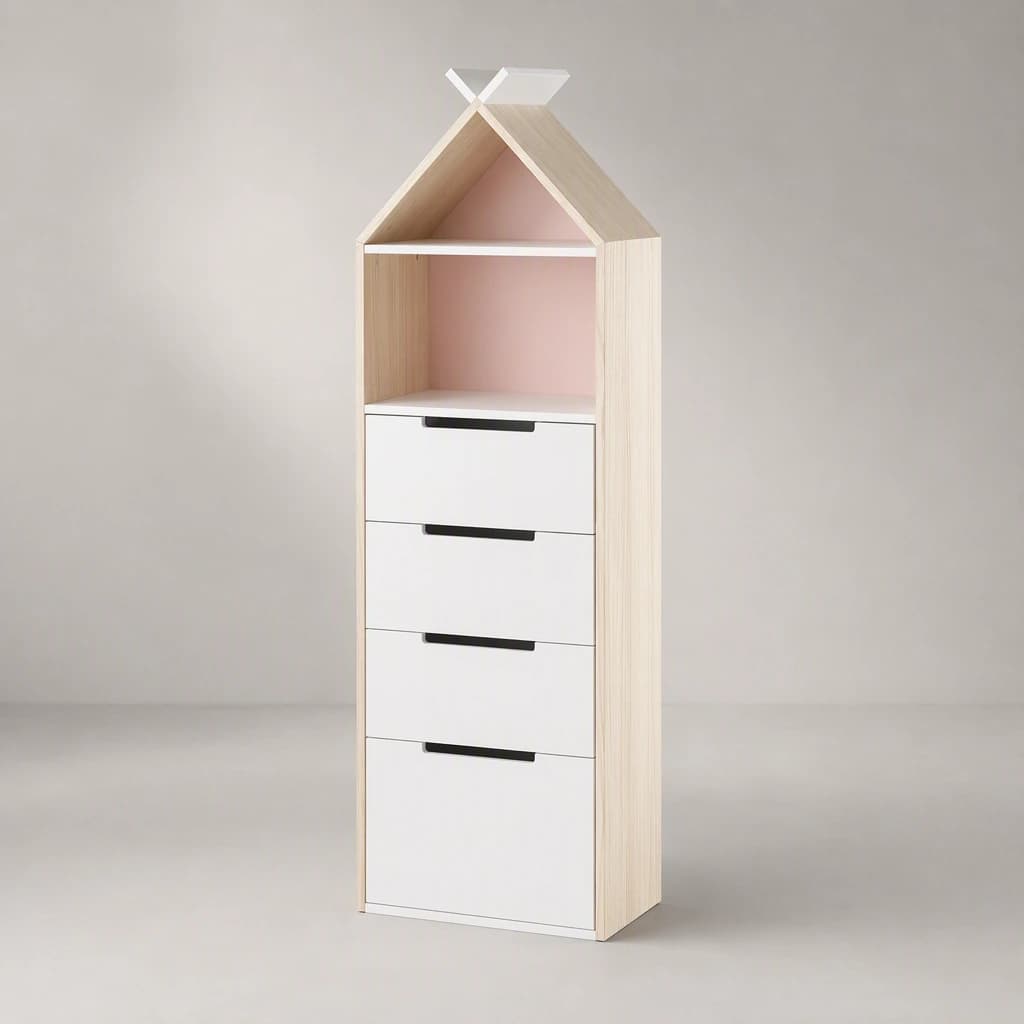 دراور کودک MDF مدل نوشیکا