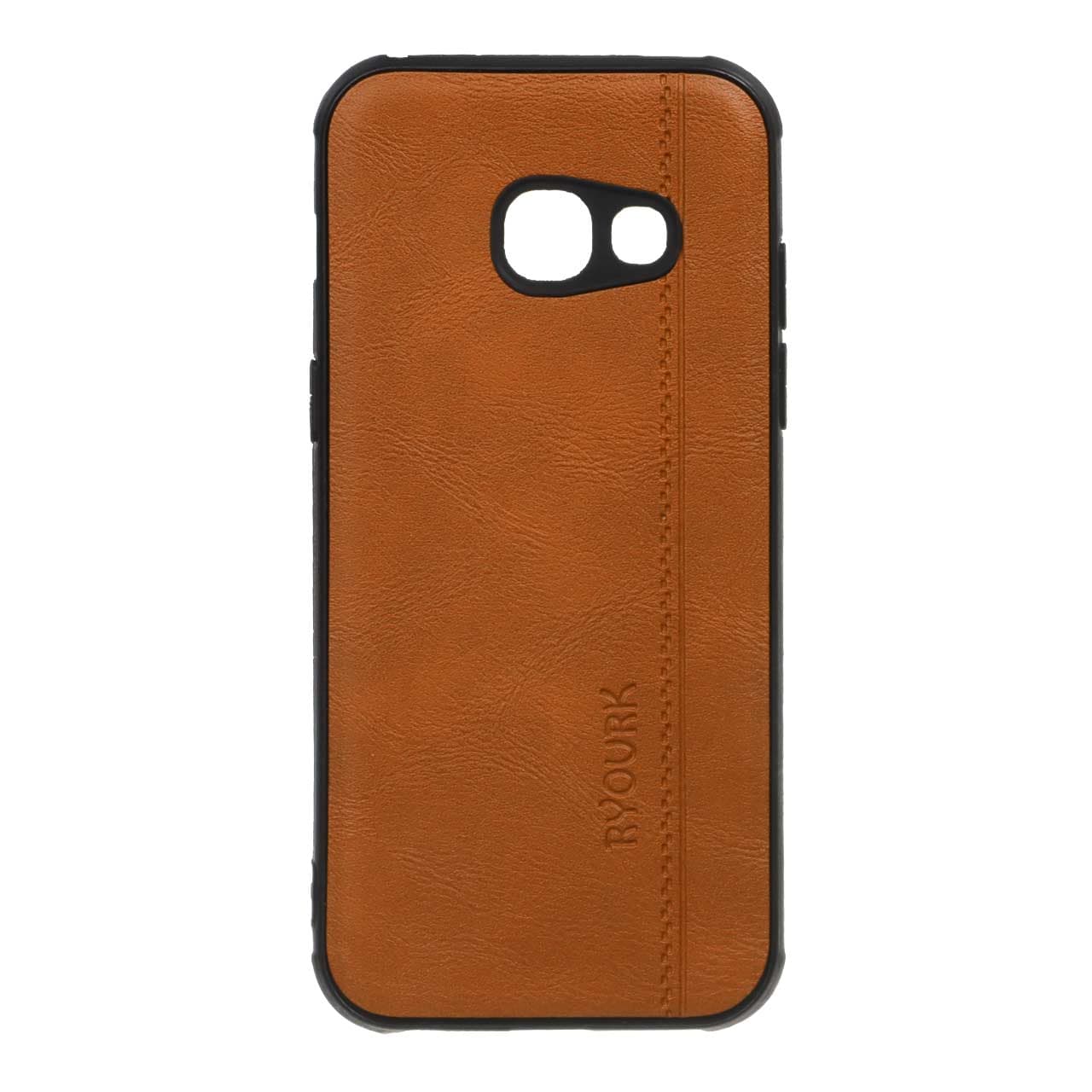 قاب طرح چرم RYOURK مدل Samsung Galaxy A3 (2017) / A320 – عسلی
