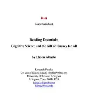 دانلود کتاب Reading Essentials: Cognitive Science and the Gift of Fluency for All