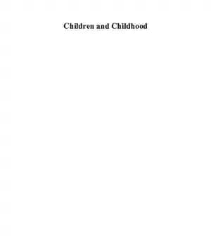 دانلود کتاب Children and Childhood: Practices Perspectives