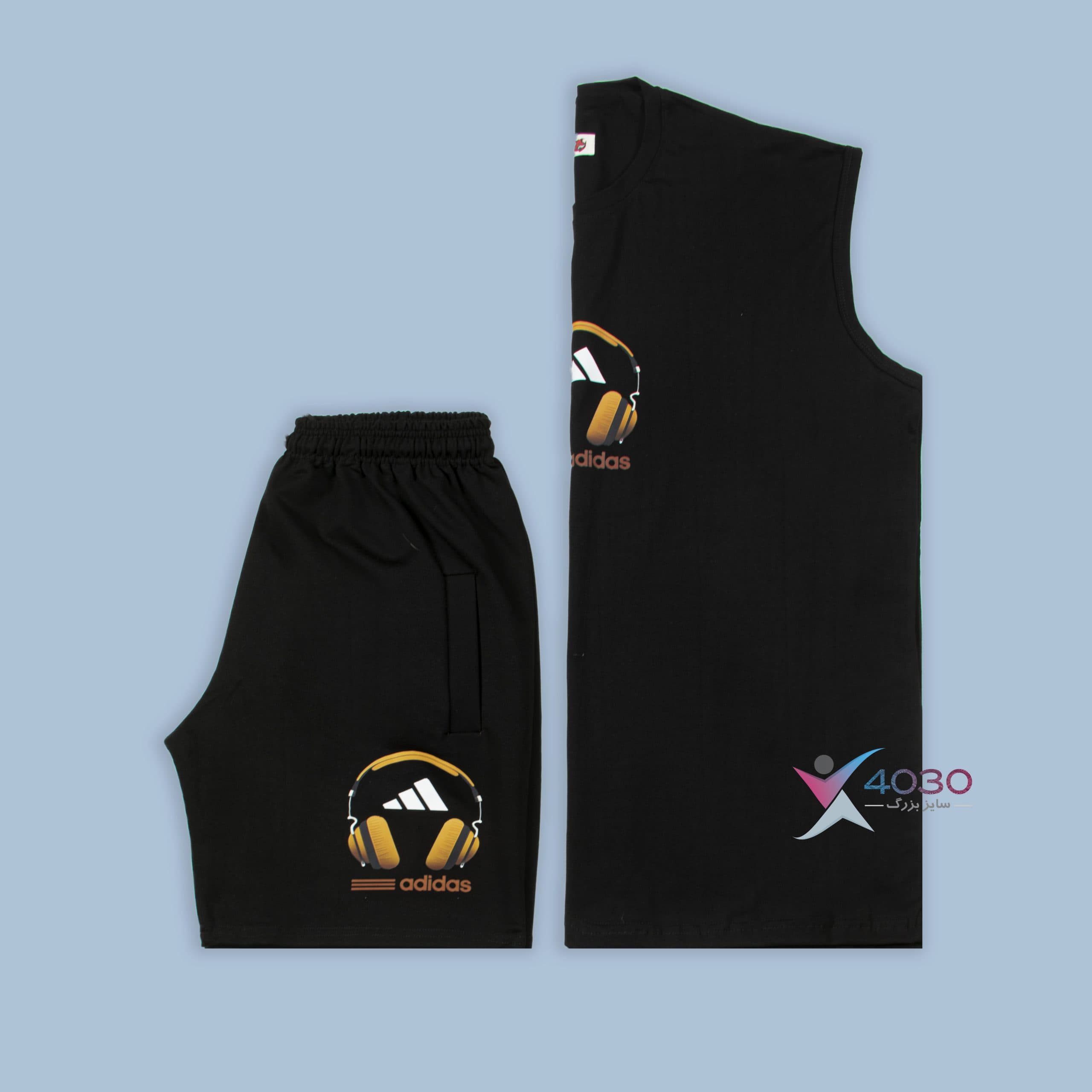 ست کاور و شلوارک آدیداس adidas سایزبزرگ ( 8109 )