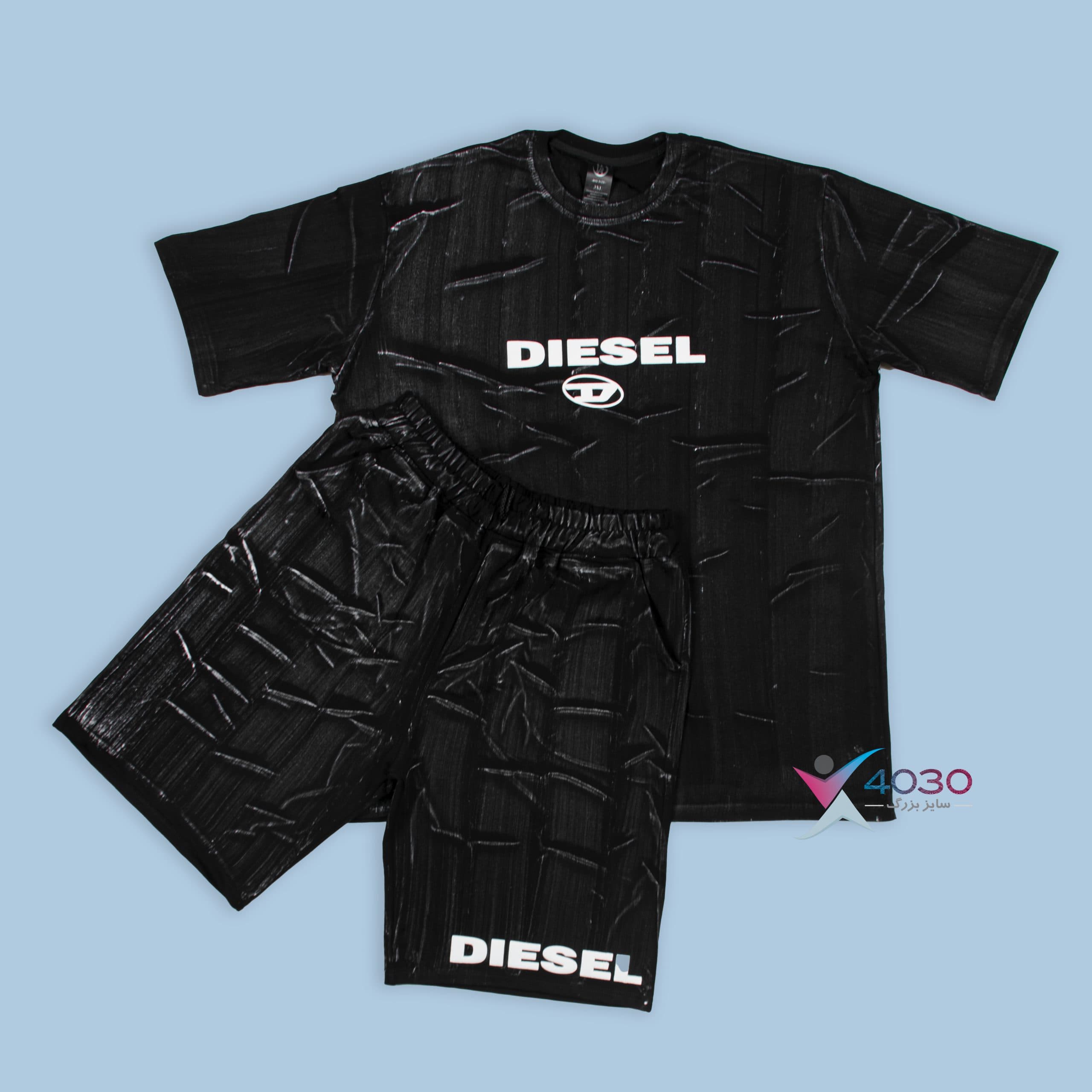 ست تیشرت و شلوارک DIESEL سنگشور سایزبزرگ ( 8174 )