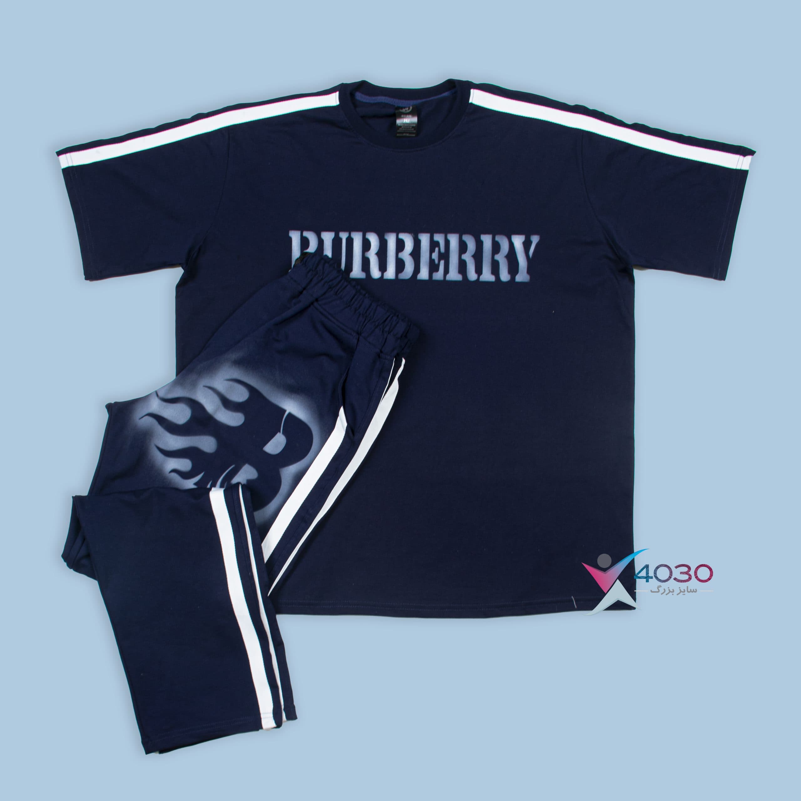 ست تیشرت و شلوار BURBERRY اورجینال سایزبزرگ ( 8177 )