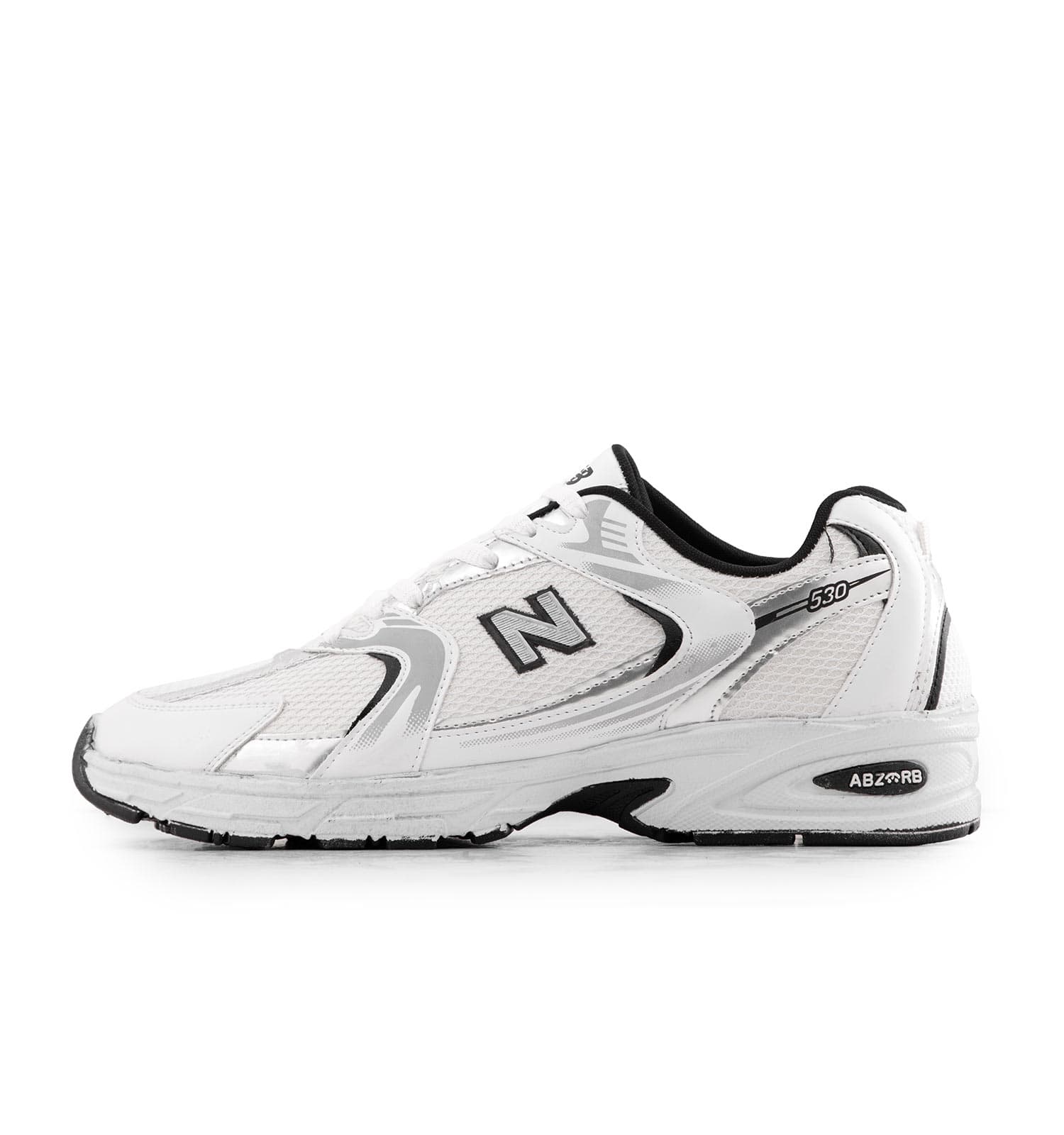 کفش مردانه اسپرت چرم مصنوعی سفید New Balance کد 51503 — تصویر ۵