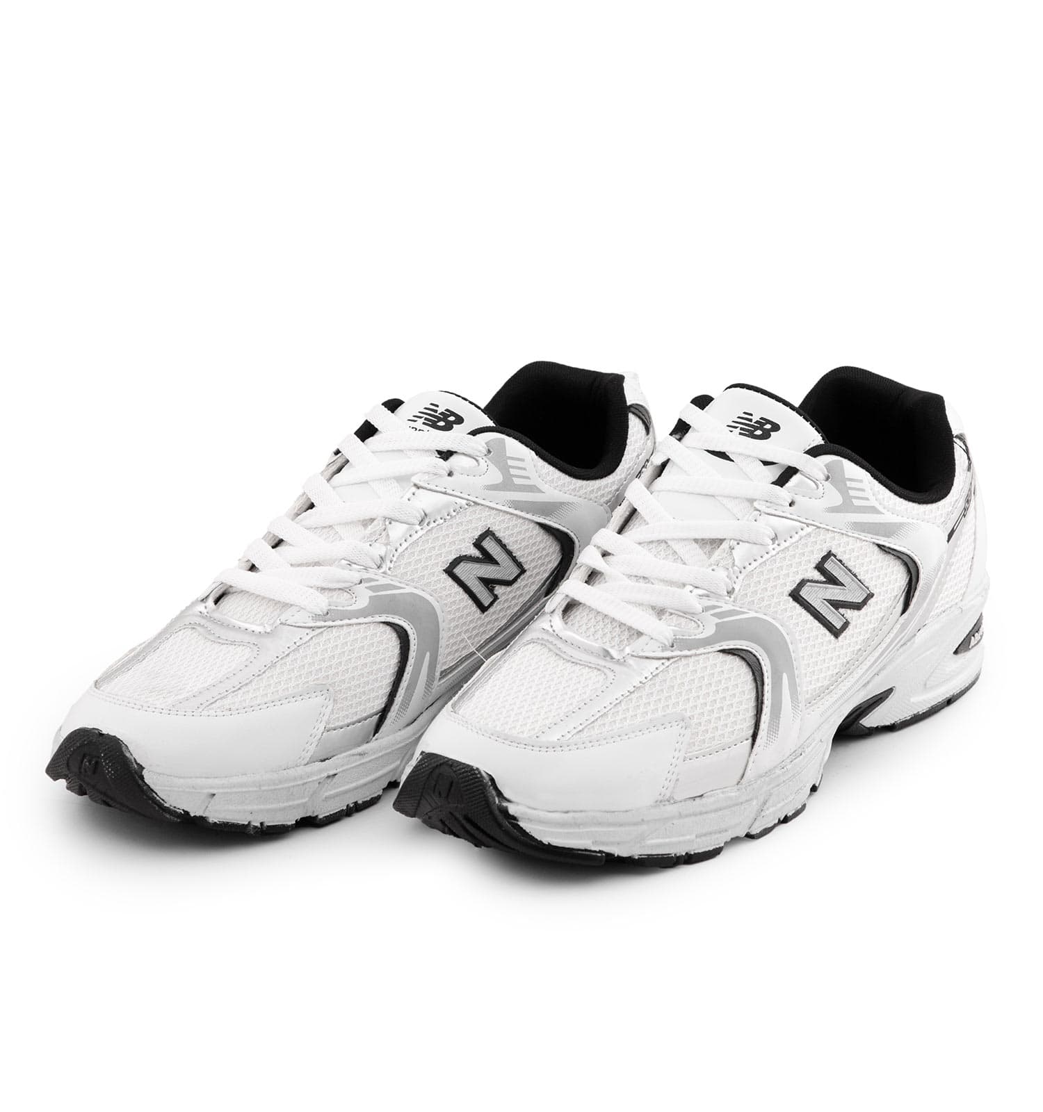 کفش مردانه اسپرت چرم مصنوعی سفید New Balance کد 51503 — تصویر ۳