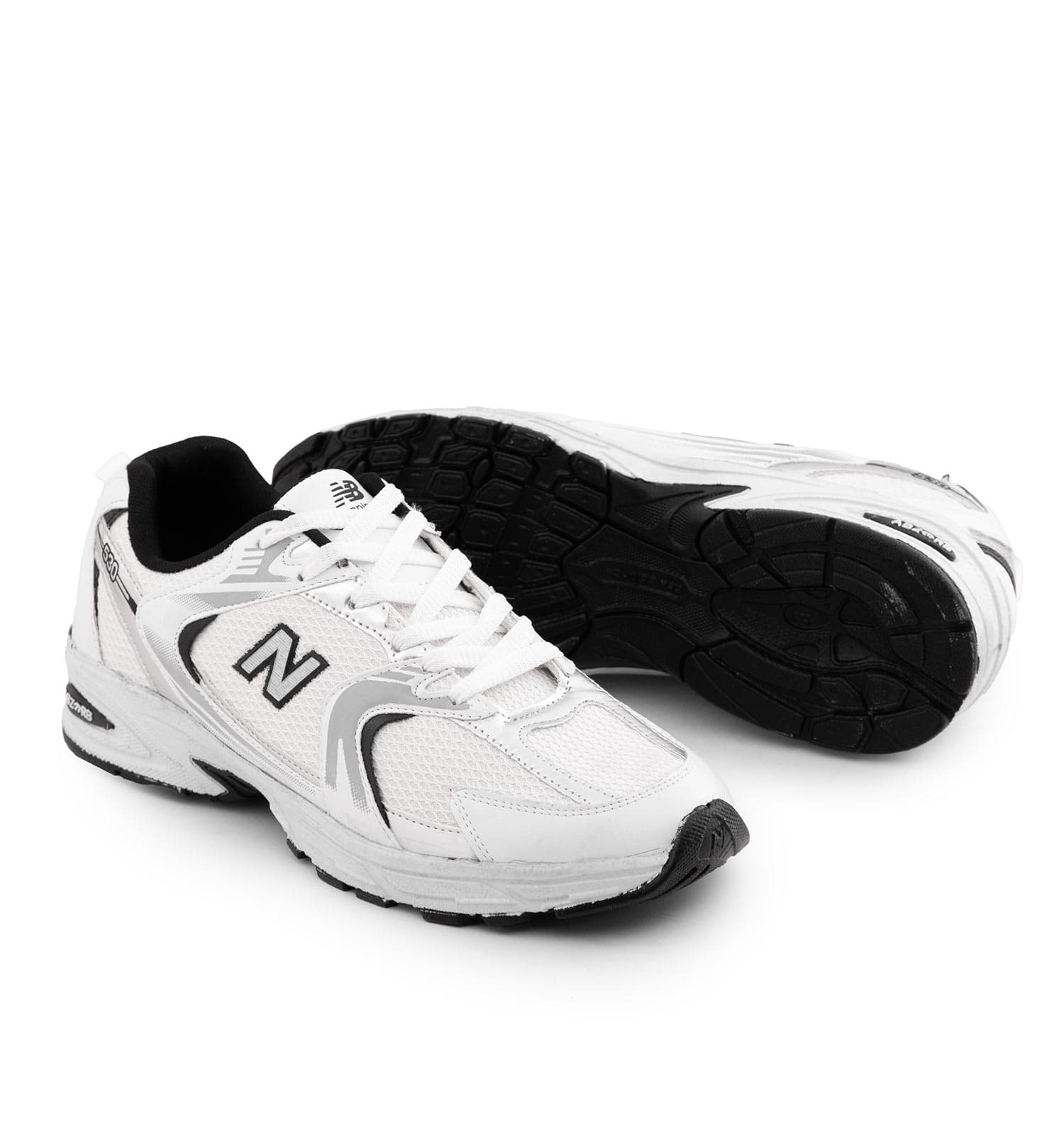 کفش مردانه اسپرت چرم مصنوعی سفید New Balance کد 51503 — تصویر ۲
