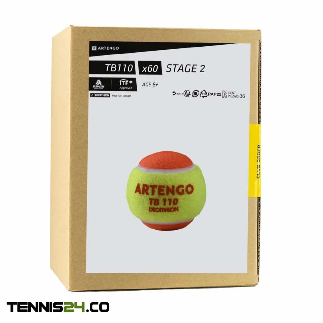 توپ تنیس آرتنگو ARTENGO TB110 بسته 60تایی