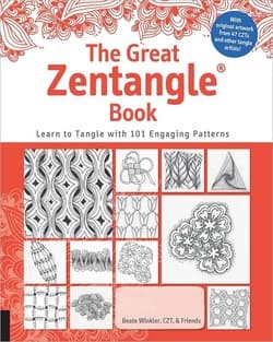 دانلود کتاب زنتنگل عالی The Great Zentangle Book: Learn to Tangle with 101 Engaging Patterns 2016