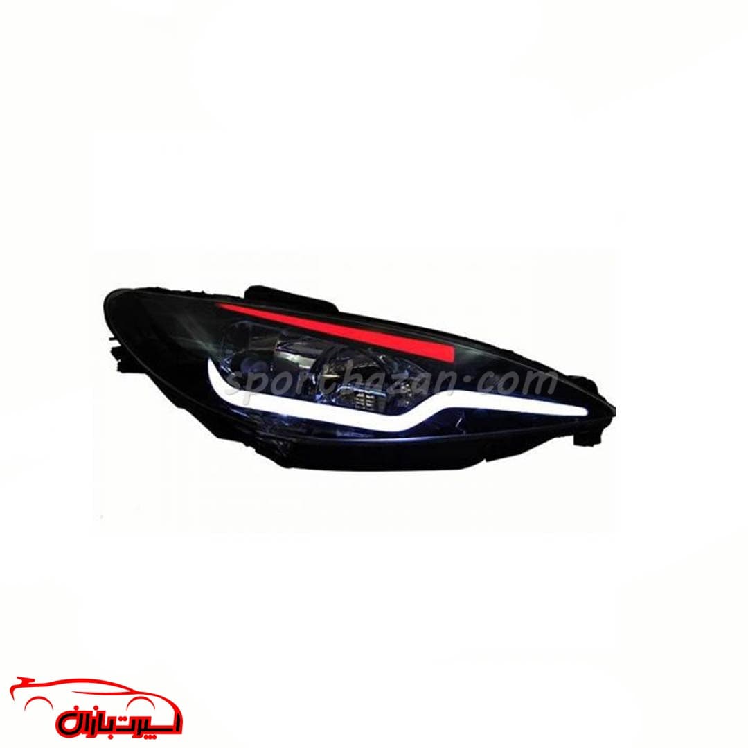 چراغ جلو اسپرت پژو 206 طرح AUDI serie A