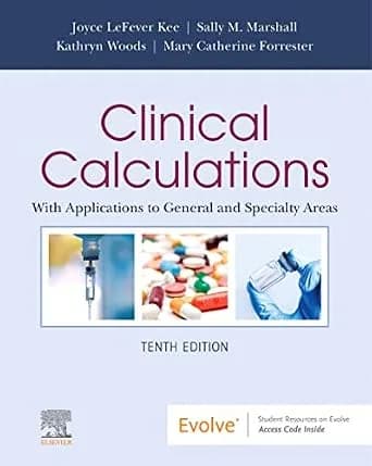 و دانلود نسخه کامل کتاب زبان اصلی Clinical Calculations – E-Book: With Applications to General and Specialty Areas PDF | دانلود کتاب خارجی
