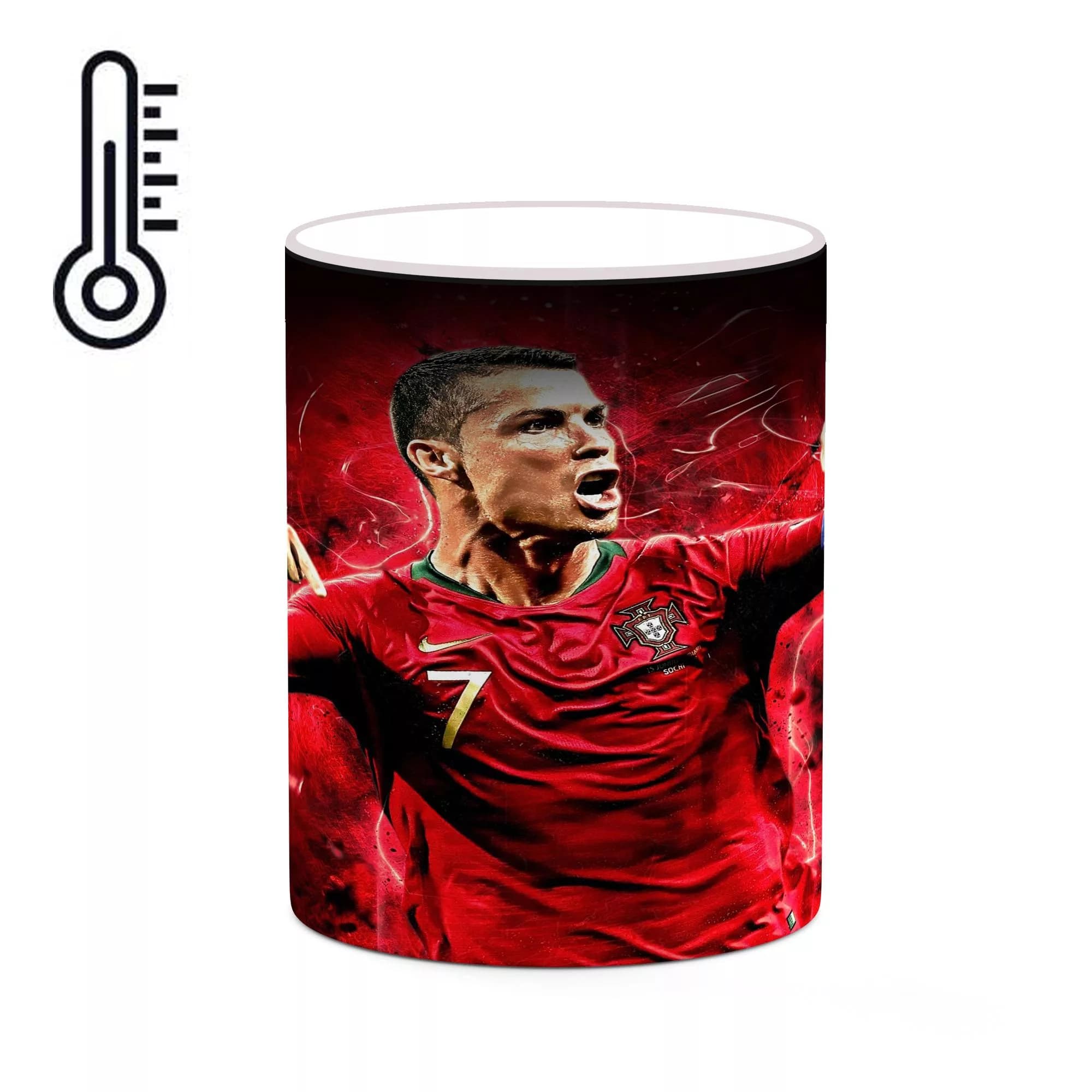 ماگ حرارتی کاکتی طرح Ronaldo رونالدو مدل mgh43029