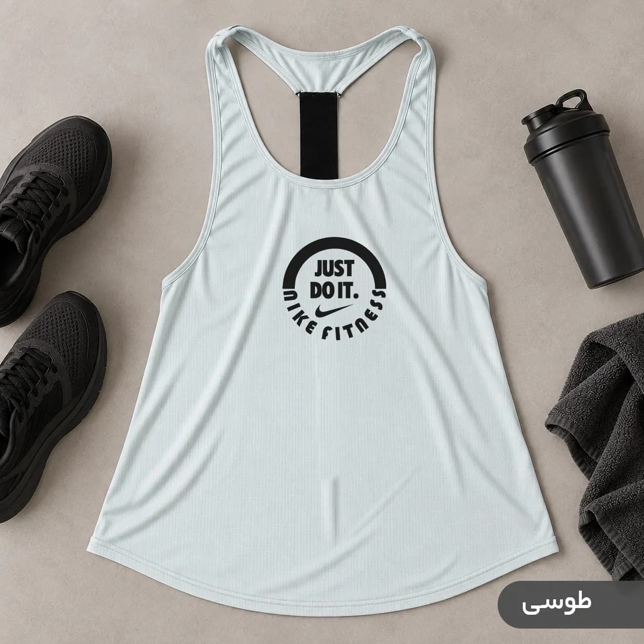 رکابی ورزشی پشت کش دار مردانه نایک JUST-FITNESS