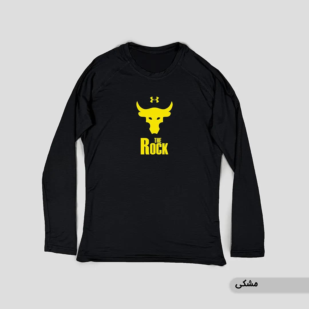 تیشرت (تی شرت) آستین بلند استرج ورزشی THE ROCK مردانه و زنانه